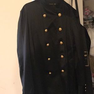 Balmain h&m silk jacket